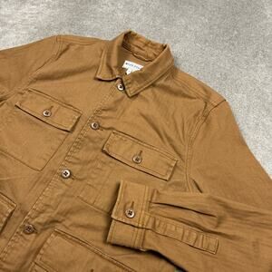 Gap Work Force Field Jacket Mens M Brown Utility Pockets Heavyweight Workwear